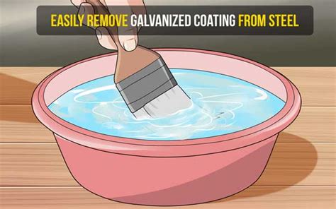 how to remove galvanized coating from sheet metal|removing oxidation from galvanized steel.